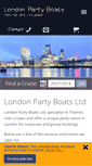 Mobile Screenshot of londonpartyboats.co.uk